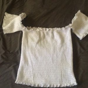 White shirt by Crave Fame